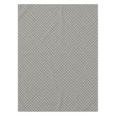 黒く及び白く幾何学的なパターン テーブルクロス (正面)