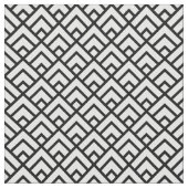 黒く及び白く幾何学的なパターン ファブリック (クローズアップ)