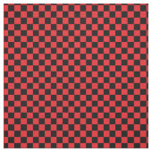 黒く及び赤いレジ係パターン生地 ファブリック (見本)