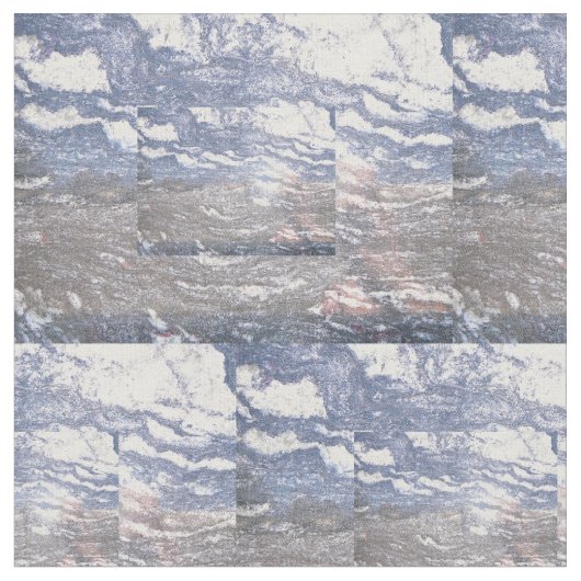 黒く及び青の大理石の綿 ファブリック (クローズアップ)