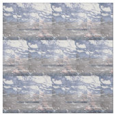 黒く及び青の大理石の綿 ファブリック (見本)