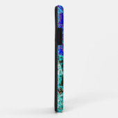 黒く及び青のHamsa Case-Mate iPhoneケース (裏面/右)