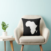 黒く大胆なアフリカ クッション (椅子)