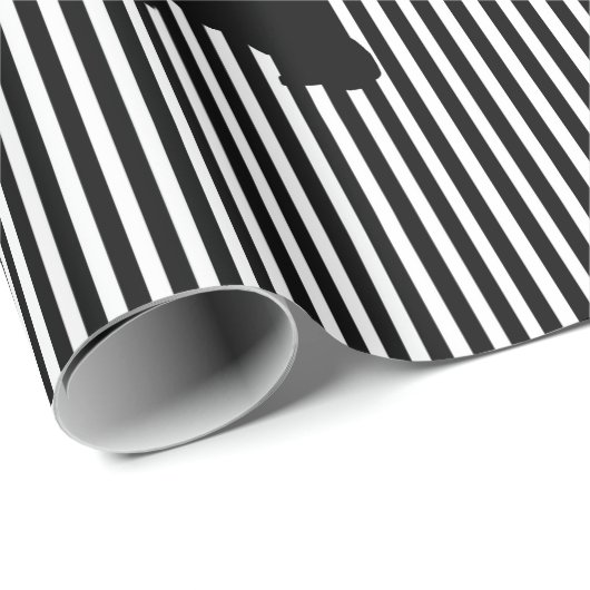 黒く数々のなニューファウンドランド犬のギフト用包装紙 ラッピングペーパー (ロールコーナー)