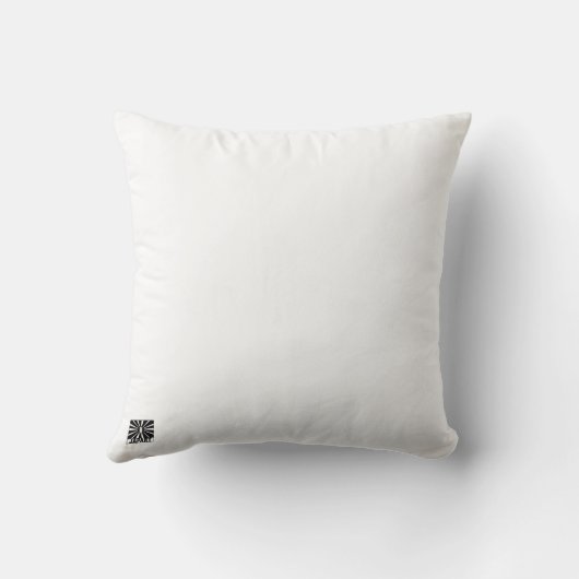 黒く日本のなドラゴンの白の背景 クッション (裏面)