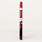 黒く日本のなドラゴンの赤の背景 Case-Mate iPhoneケース (裏面/右)