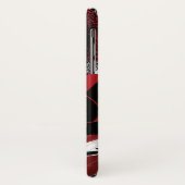 黒く日本のなドラゴンの赤の背景 Case-Mate iPhoneケース (裏面/左)