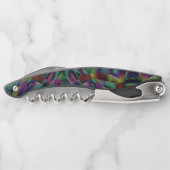 黒く染まった色で絡み合ったリボン ソムリエナイフ (裏面)