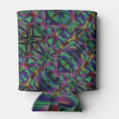 黒く染められた色で絡み合ったリボン 缶クーラー (裏面)