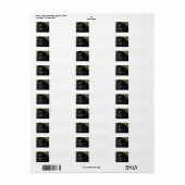 黒く腫れた目 ラベル (フルシート)