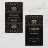 黒く華美な名刺 名刺 (正面/裏面)