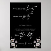 黒く詰めていないシートを結婚ダウンロード ポスター (正面)