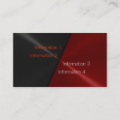 黒く贅沢な金属の名刺 名刺 (裏面)