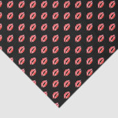 黒く赤いキスの唇の口紅のギフトのティッシュペーパー 薄葉紙 (詳細)