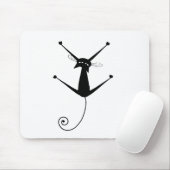 黒く風変わりな子猫10 マウスパッド (マウス)