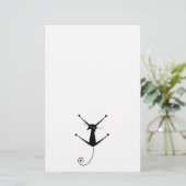 黒く風変わりな子猫10 便箋 (スタンド正面)