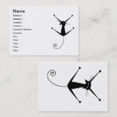 黒く風変わりな子猫10 名刺 (正面/裏面)