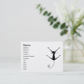 黒く風変わりな子猫10 名刺 (スタンド正面)