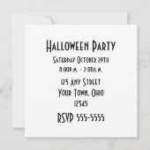 黒く風変わりな子猫10 招待状 (裏面)