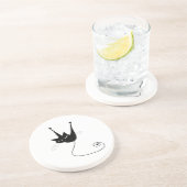 黒く風変わりな子猫1 コースター (側面)