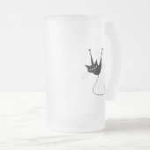 黒く風変わりな子猫1 フロストグラスビールジョッキ (正面右)