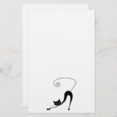 黒く風変わりな子猫2 便箋 (正面/裏面)