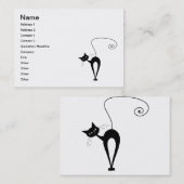 黒く風変わりな子猫3 名刺 (正面/裏面)