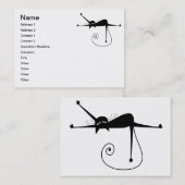 黒く風変わりな子猫7 名刺 (正面/裏面)