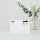 黒く風変わりな子猫8 名刺 (スタンド正面)