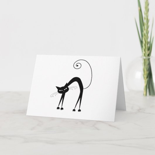 黒く風変わりな子猫9 カード (正面)