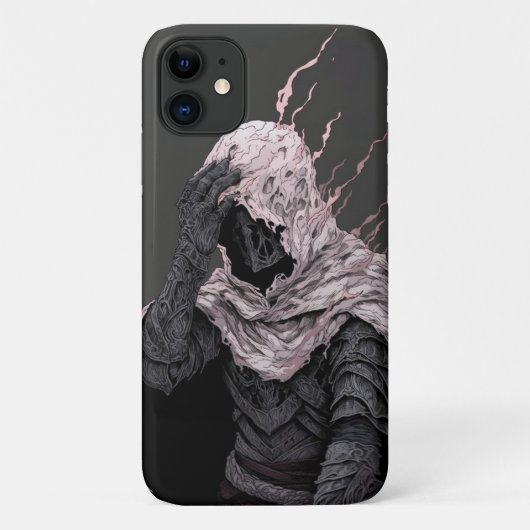 黒く黒い白い強い怪物 Case-Mate iPhoneケース (裏面)