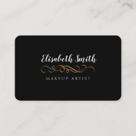 黒く、エレガントな原稿の倍は味方しました 名刺