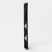 黒く、クリーム色のアーガイル柄ので普遍的なiPhone 5の箱 Case-Mate iPhoneケース (裏面/左)