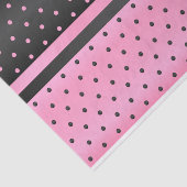黒く、ピンクの水玉模様 薄葉紙 (詳細)