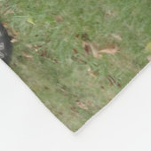 黒く、灰色によってカスタマイズジープ毛布は個人化なります フリースブランケット (角)