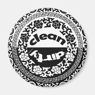黒く/白いきれいにして下さい/汚れた食洗機の磁石 マグネット
