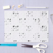 黒く、白い、灰色の芸術のプリント2 薄葉紙 (クラフト)