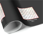 黒く、白く及び赤い写真の休日の包装紙 ラッピングペーパー (ロールコーナー)