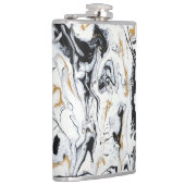 黒く、白及び金ゴールドのフラスコ- "新しい" フラスク (右)