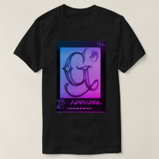 黒く、紫色、およびピンクG/ApparelのTシャツ Tシャツ