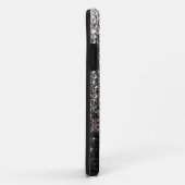 黒く、銀製のラインストーンのグリッターのiPhone 5カバー Case-Mate iPhoneケース (裏面/右)