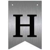 黒く、銀製の重量挙げ選手の誕生日の旗 バンティングフラッグ (第2の旗)