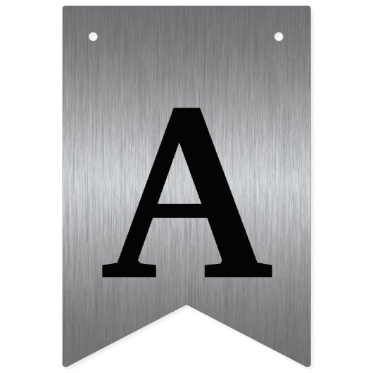 黒く、銀製の重量挙げ選手の誕生日の旗 バンティングフラッグ (第3の旗)