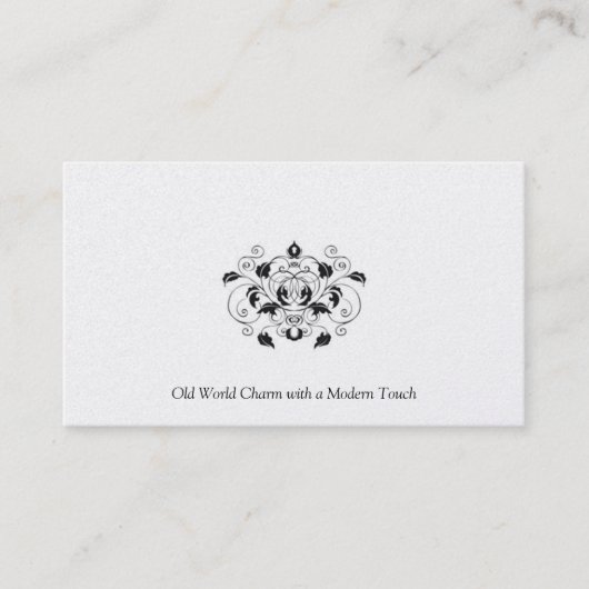 黒く、銀製プラチナ名刺 名刺 (正面)