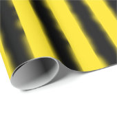 黒く、黄色の《昆虫》マルハナバチによってインスパイア包装紙 ラッピングペーパー (ロールコーナー)