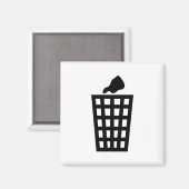 黒ごみ箱 マグネット (正面/裏面)