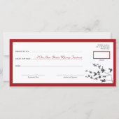 黒さくらんぼ花花花禅商品券 (裏面)