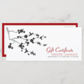 黒さくらんぼ花花花禅商品券 (正面/裏面)