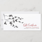 黒さくらんぼ花花花禅商品券 (正面)