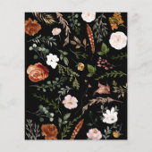 黒さびフローラ素朴ブライダルシャワーパーティーゲーム (裏面)